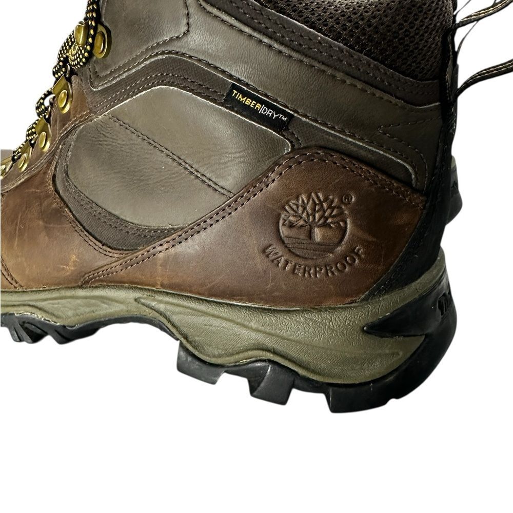 Timberland Madden Waterproof Mid Hiking Boots Men’s US 9 Brown Leather - Picture 9 of 9